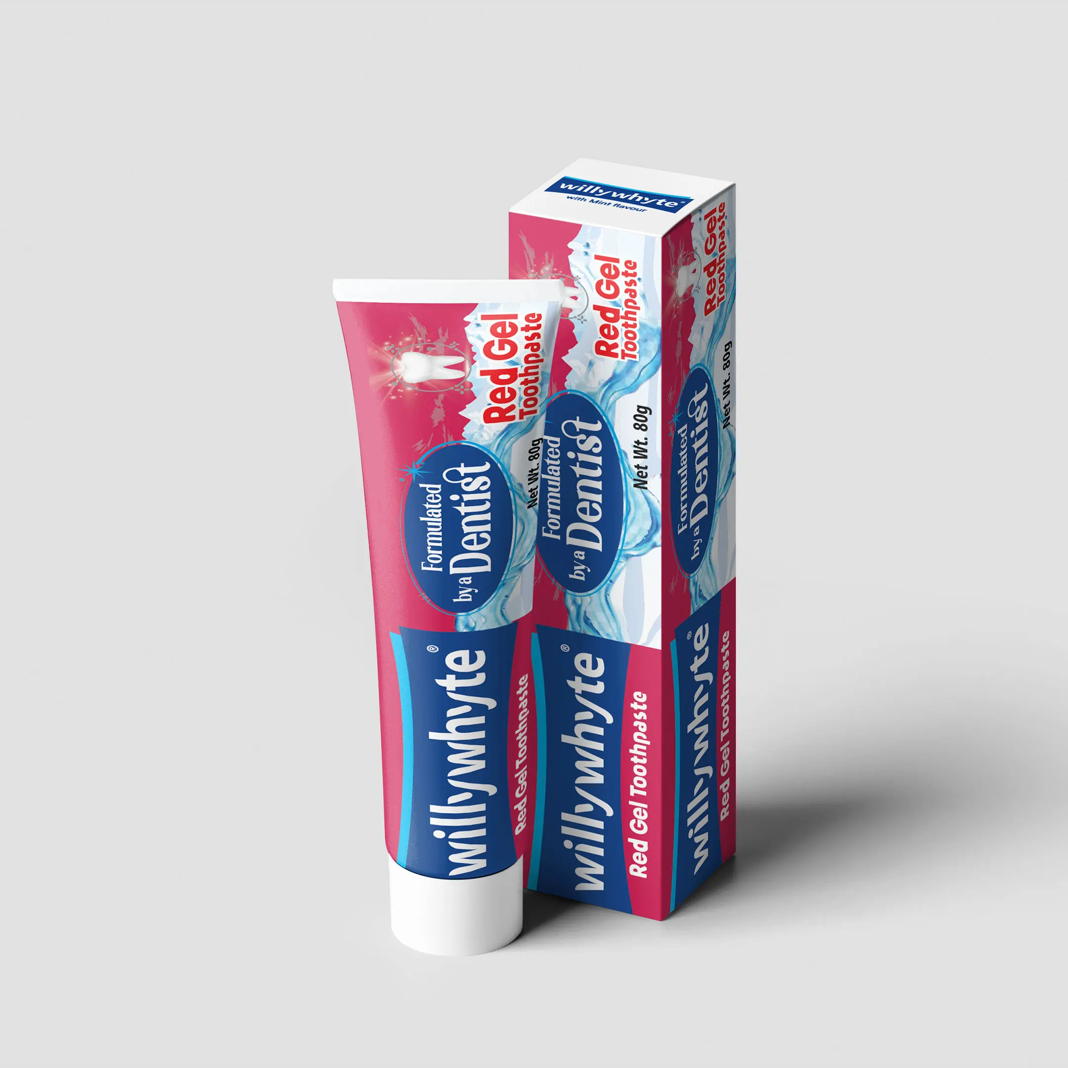 Red Gel Toothpaste